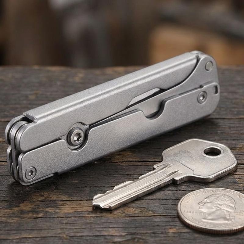 Scissors Foldable Stainless Steel Integrated Ruler & Lever Tip