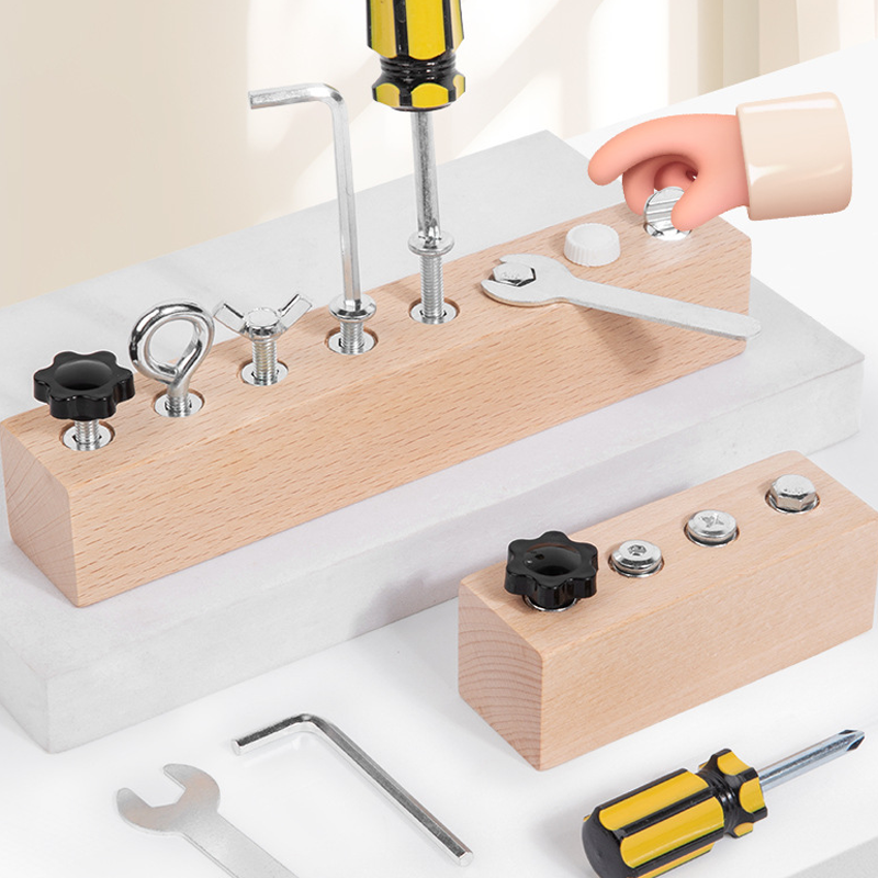 Screw Board Beech Wood 8 Fastener Types