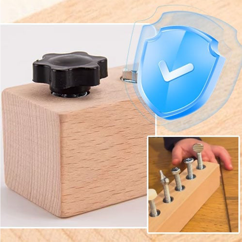 Screw Board Beechwood Eight Fastener Types Tool Set