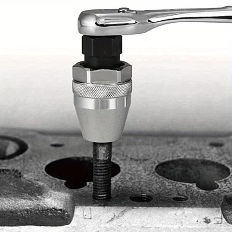 Screw Extractor Hardened Steel Tapered Teeth 3/8 Inch Drive