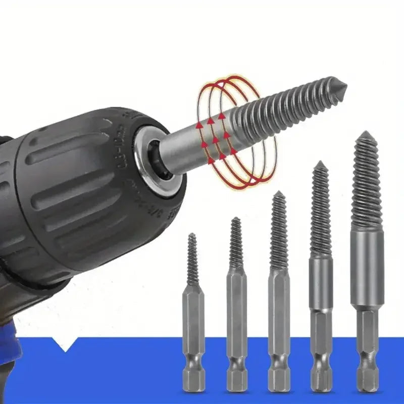 Screw Extractor Set Hardened Steel 10-Piece