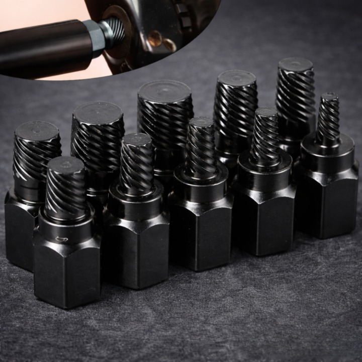 Screw Extractor Set Left-Hand Spiral Size Marked 20-Piece