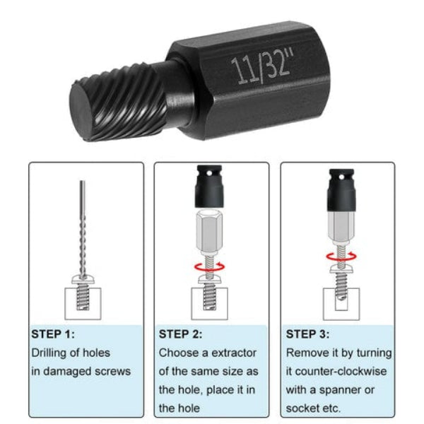 Screw Extractor Set Reverse Thread 20 Piece