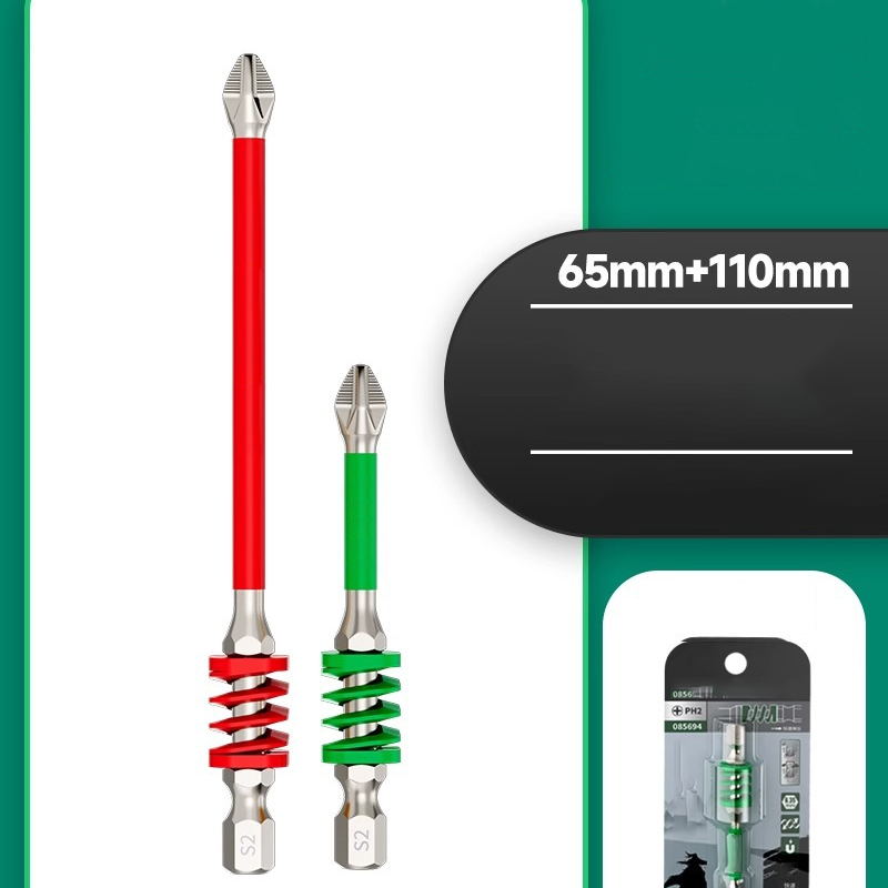 Screwdriver Bit Set Non-Slip Phillips Tip Magnetic Hold