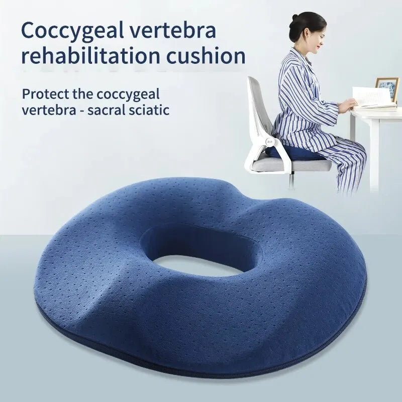 Seat Cushion Memory Foam Contoured Cutout Removable Cover