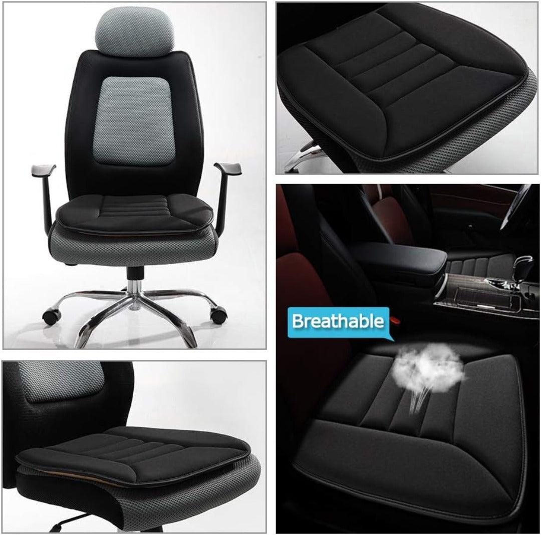 Seat Cushion Memory Foam Ergonomic Pressure Relief Breathable Cover
