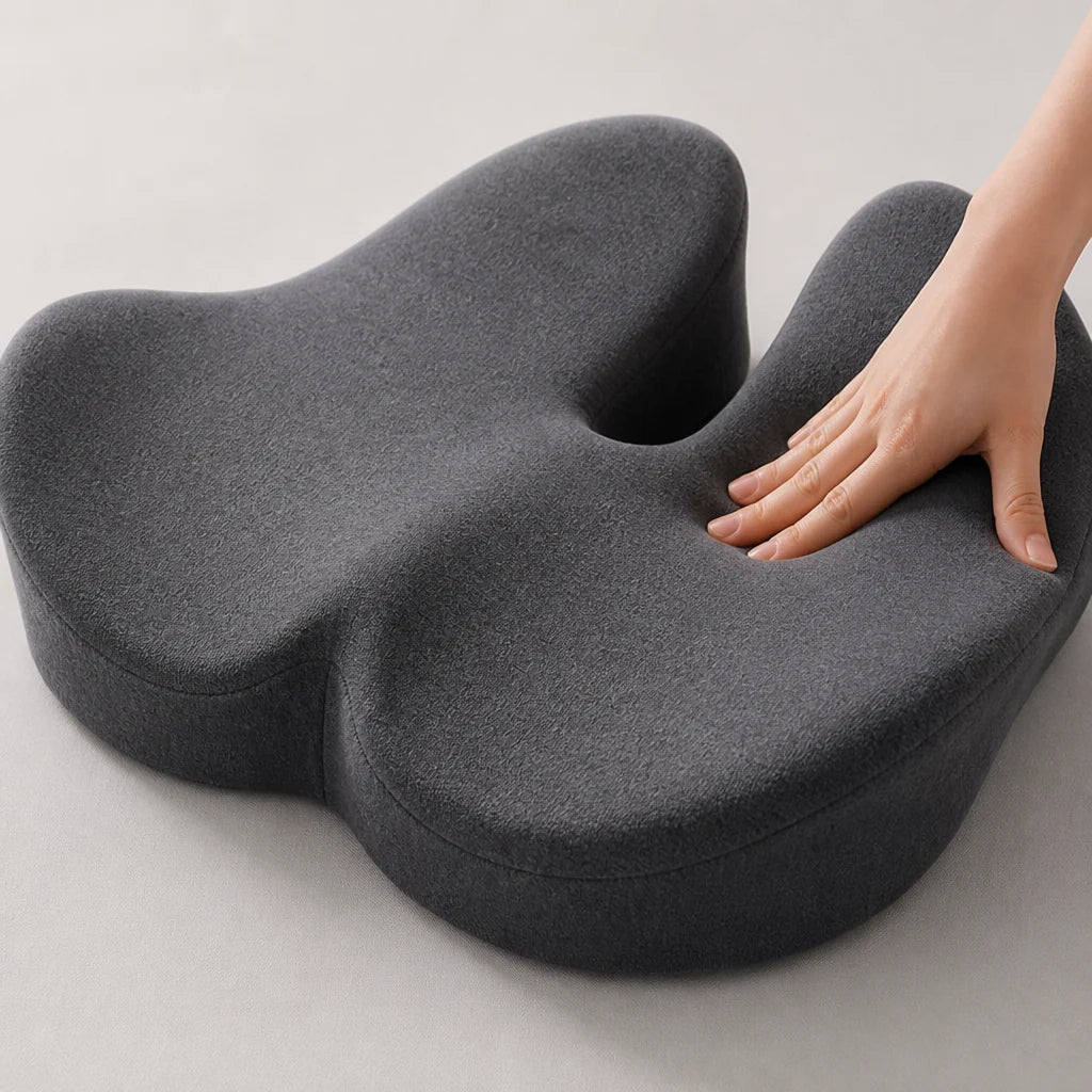 Seat Cushion Memory Foam Tailbone Relief Office & Travel