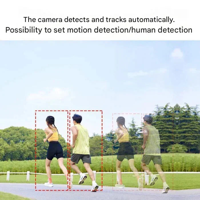 Security Camera 4K Dual-Lens 10x Zoom Solar Rechargeable