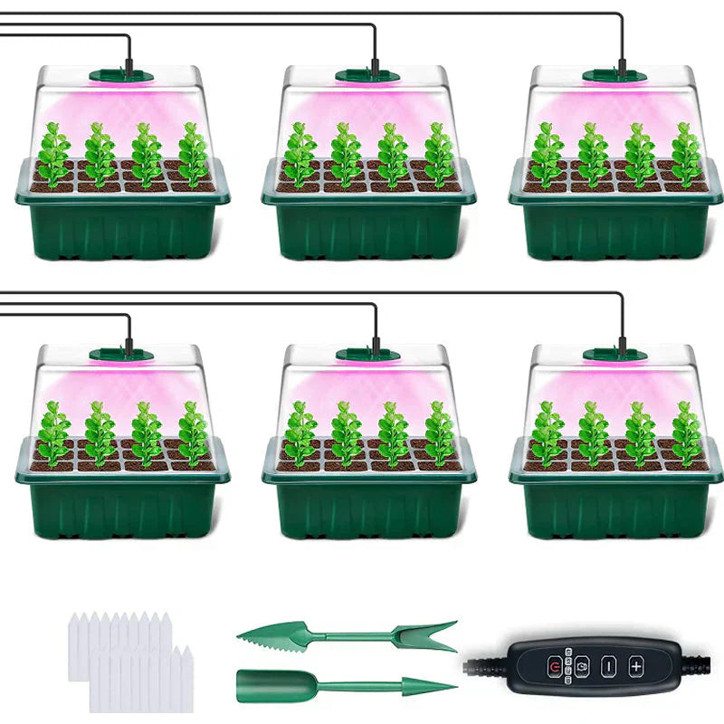 Seed Starter Station Full-Spectrum LED & Adjustable Humidity
