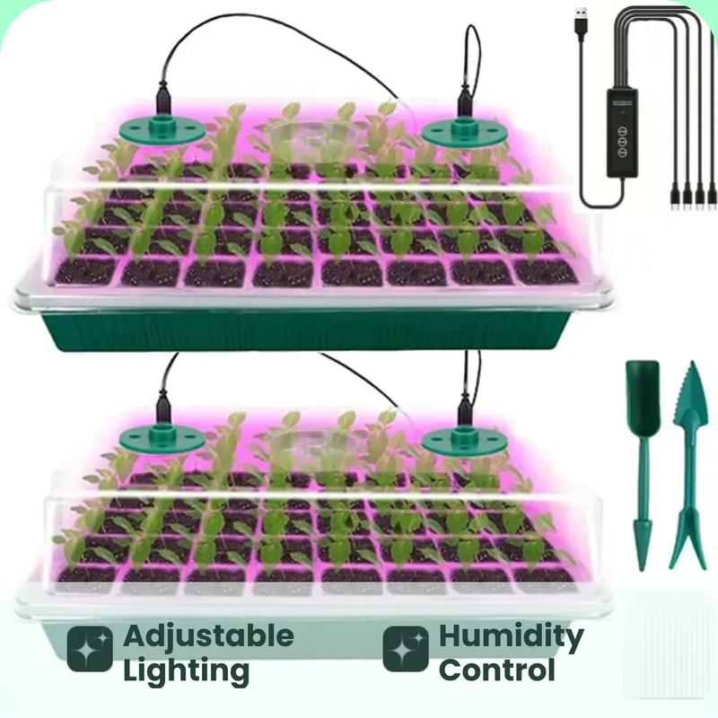 Seed Starter Station Full-Spectrum LED & Adjustable Humidity