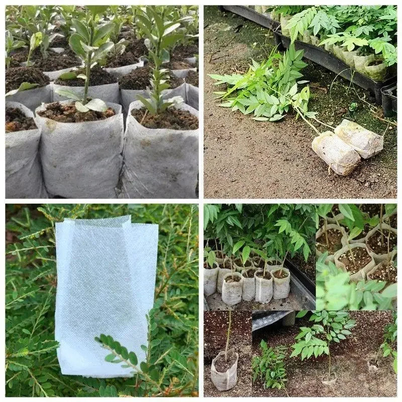 Seedling Plant Bags Breathable Biodegradable Fleece