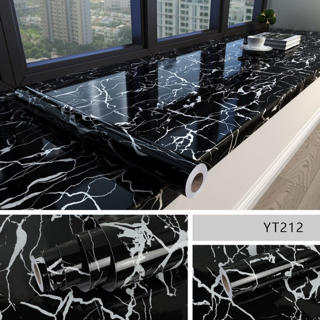 Self-Adhesive Marble Film Waterproof 60 cm Wide