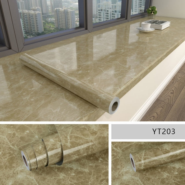 Self-Adhesive Marble Film Waterproof 60 cm Wide