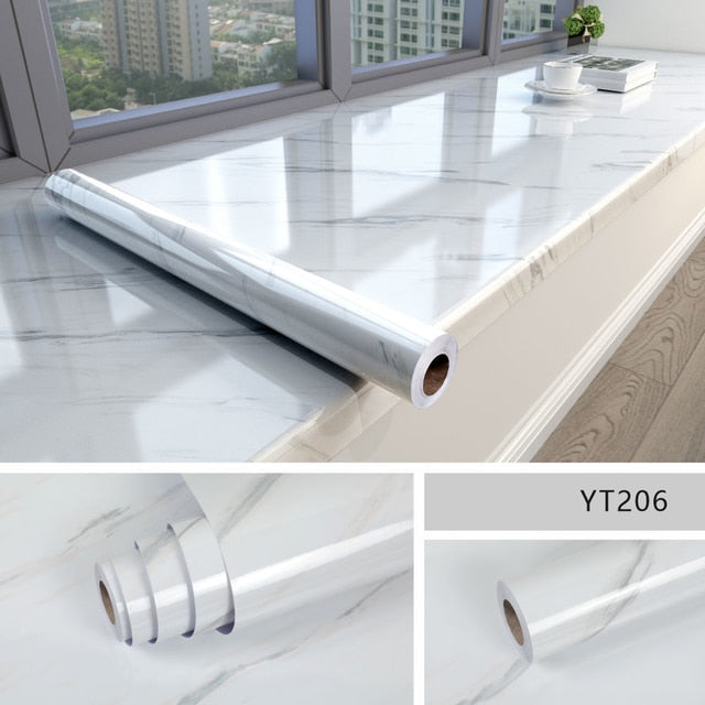 Self-Adhesive Marble Film Waterproof 60 cm Wide