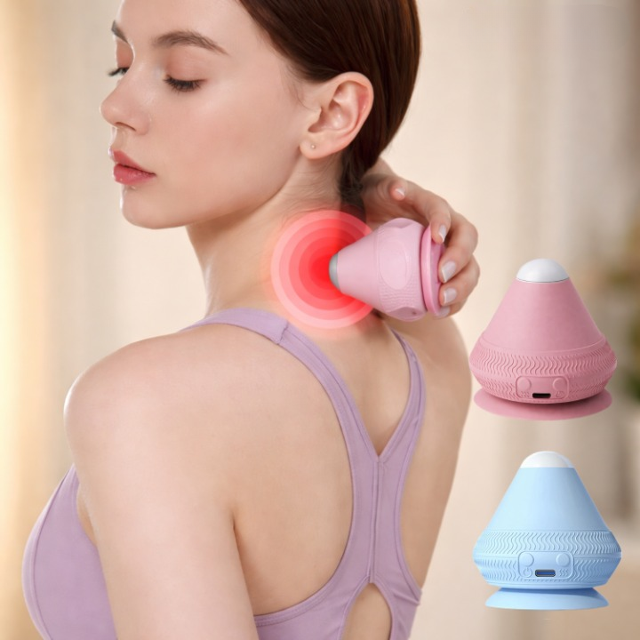Self-Massage Ball Hands-Free Suction Cup Rubber 6 cm