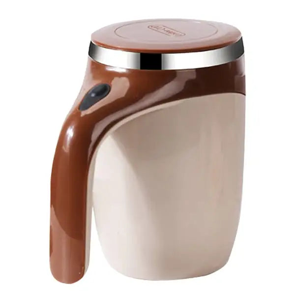 Self-Stirring Mug One-Touch Stainless Steel Leak-Proof Lid