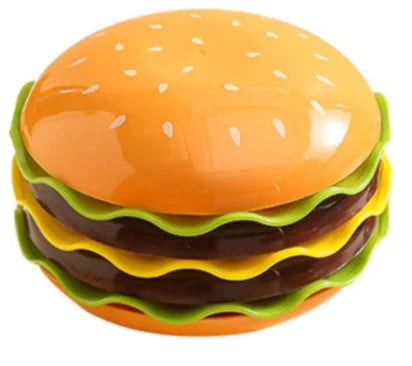 Serving Set Burger-Shaped Stackable Plastic