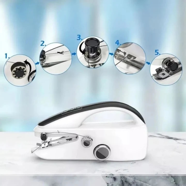 Sewing Machine Compact Dual-Speed USB-C & Battery Powered