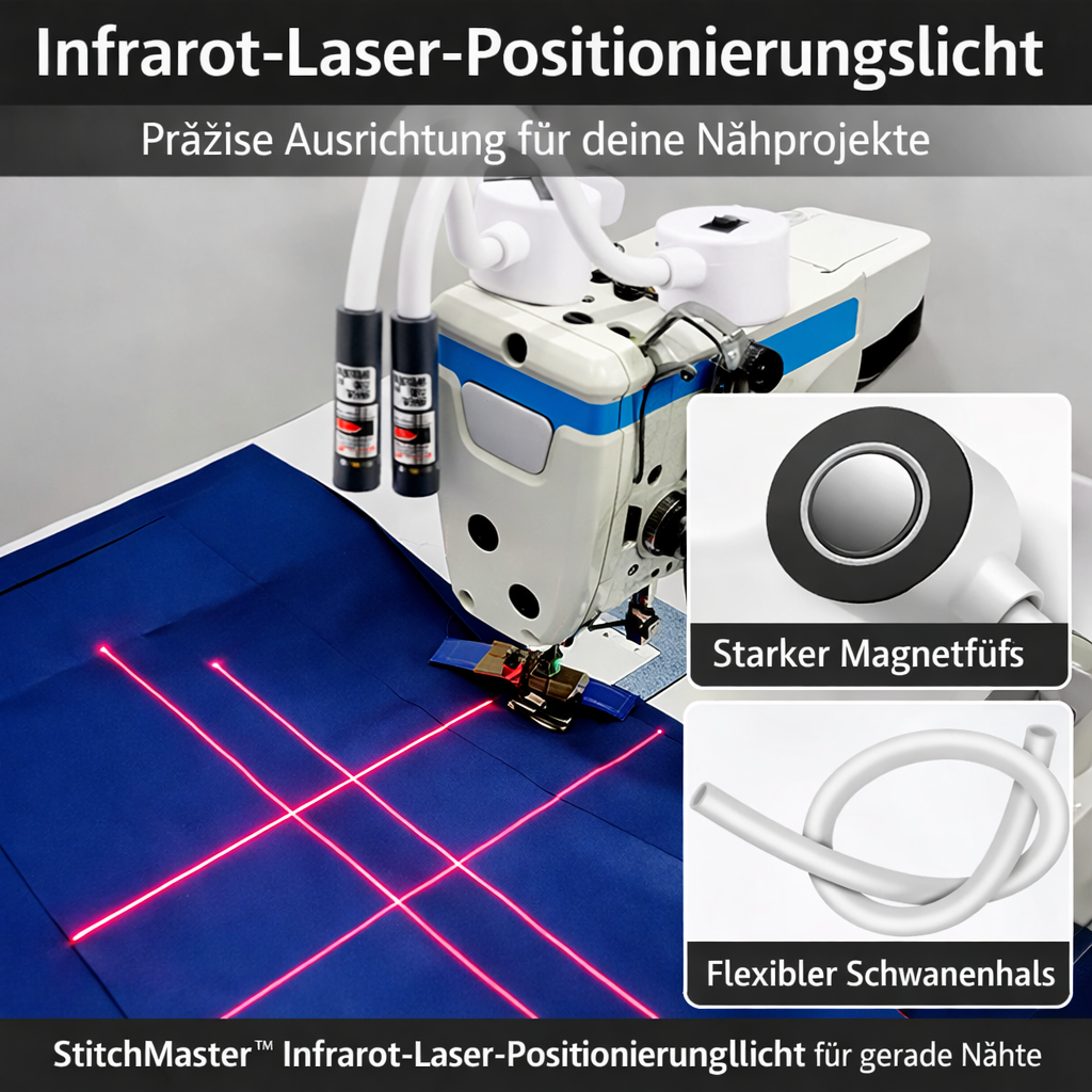 Sewing Machine Laser Guide Magnetic USB-Powered 3 Modes