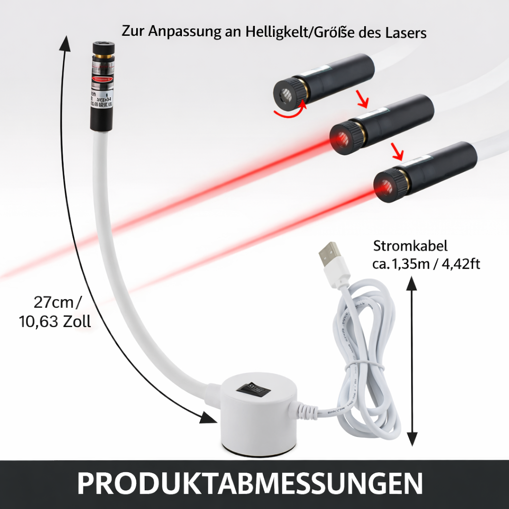 Sewing Machine Laser Guide Magnetic USB-Powered 3 Modes