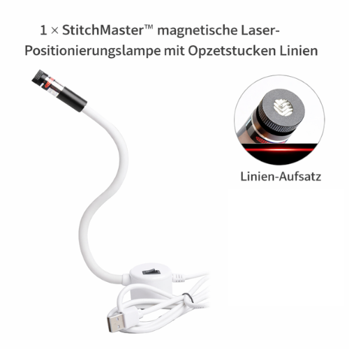 Sewing Machine Laser Guide Magnetic USB-Powered 3 Modes
