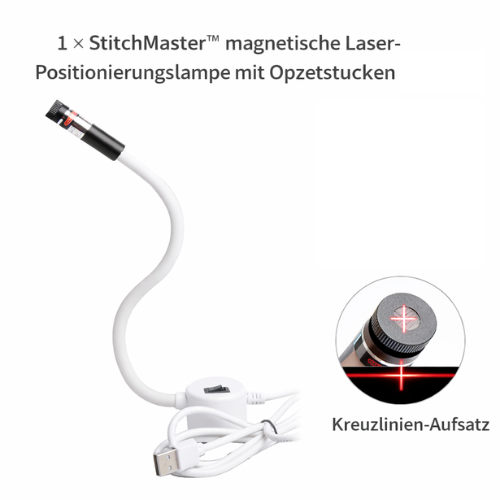 Sewing Machine Laser Guide Magnetic USB-Powered 3 Modes