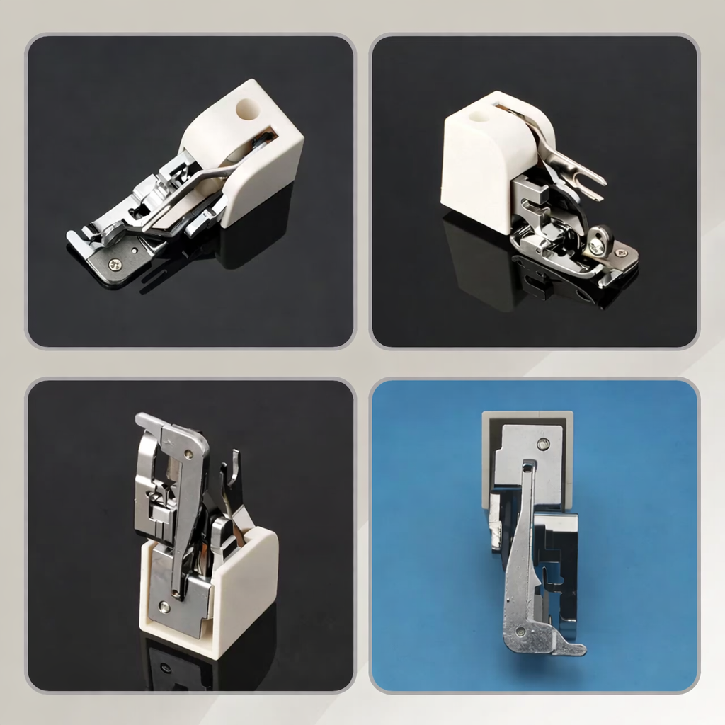 Sewing Machine Presser Foot Integrated Side Cutter Low-Shank Fit