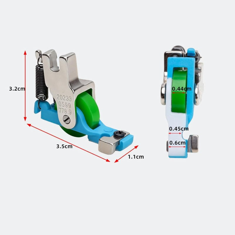 Sewing Machine Presser Foot Roller Feed Metal Body