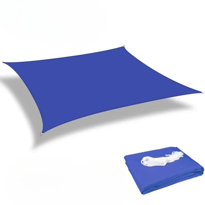 Shade Sail Rectangular PU-Coated Polyester UV Protection Reinforced Edges