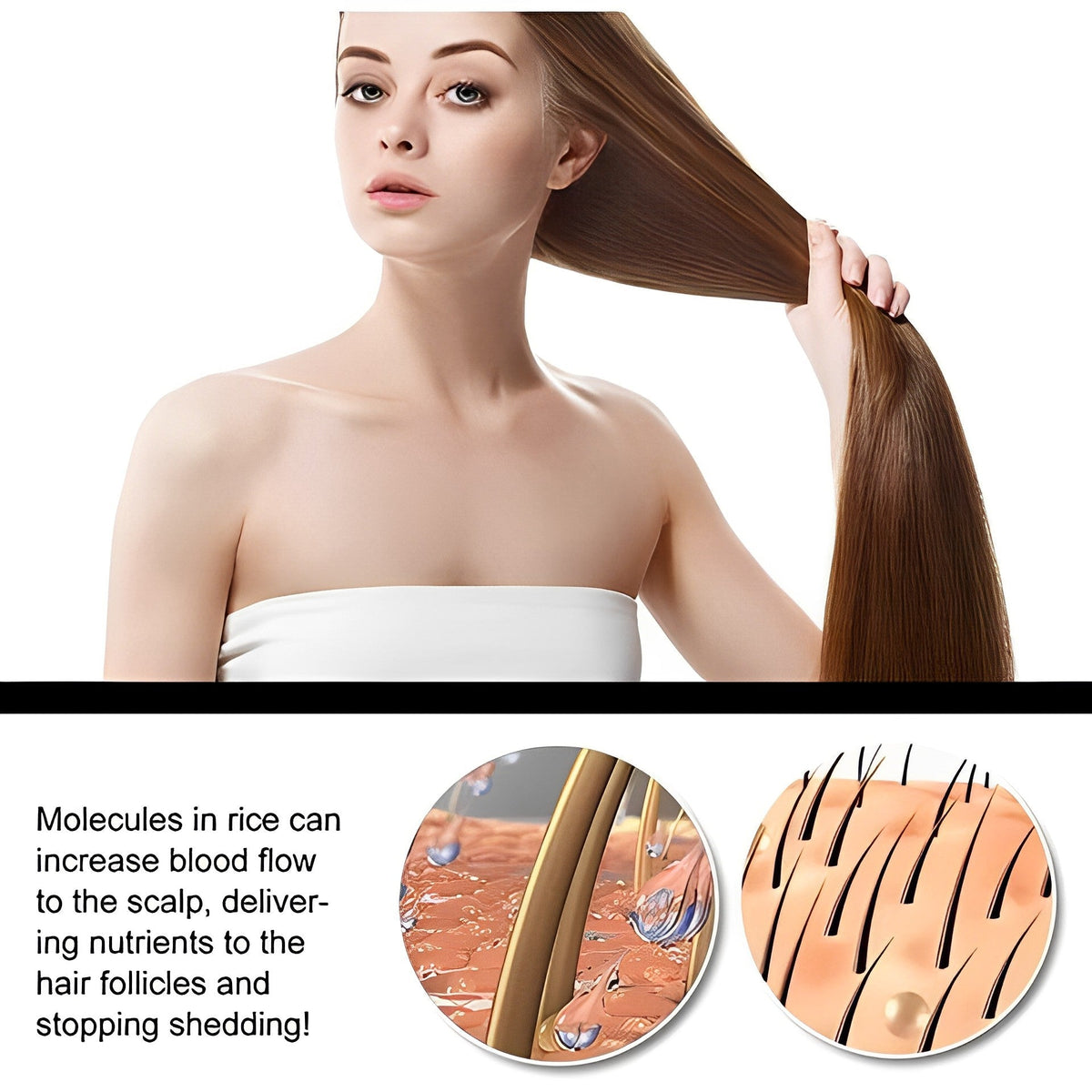 Shampoo Bar Rice Water Anti-Hair Loss Sulfate-Free