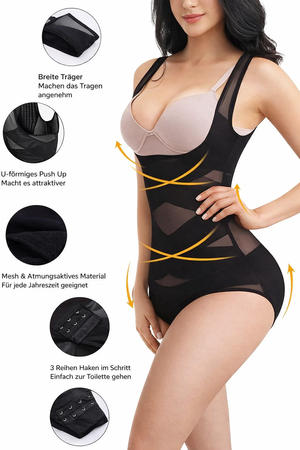 Shapewear Bodysuit Seamless Tummy Control & Bust Lift