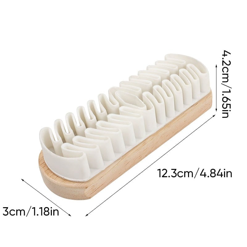 Shoe Brush Suede & Nubuck Soft Rubber Bristles