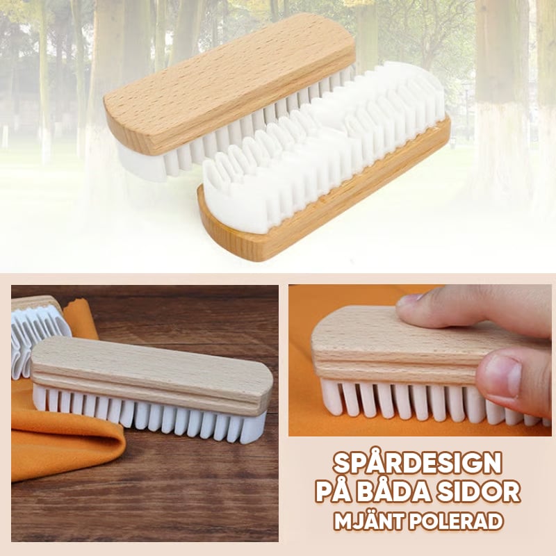 Shoe Brush Suede & Nubuck Soft Rubber Bristles