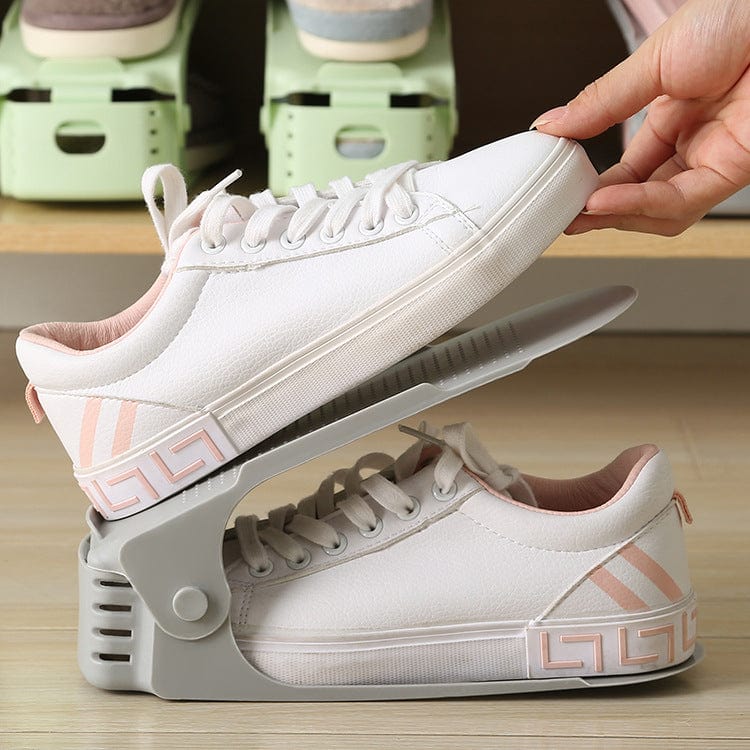 Shoe Organizer Height-Adjustable & Stackable Non-Slip Surface