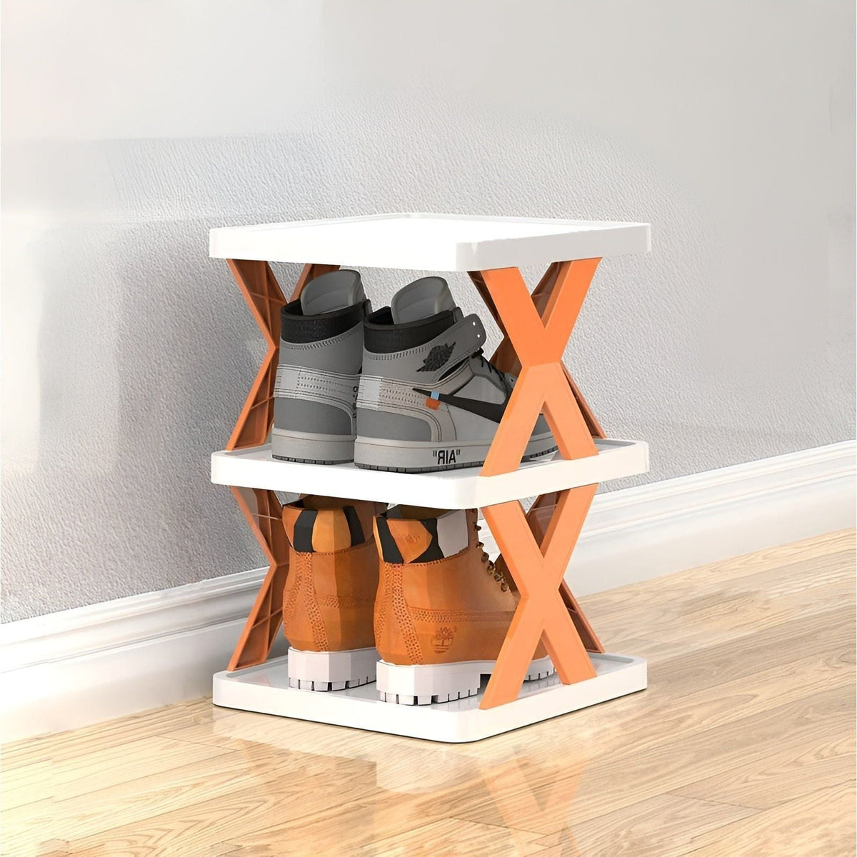 Shoe Rack Foldable Expandable 3-7 Tiers Tool-Free Assembly