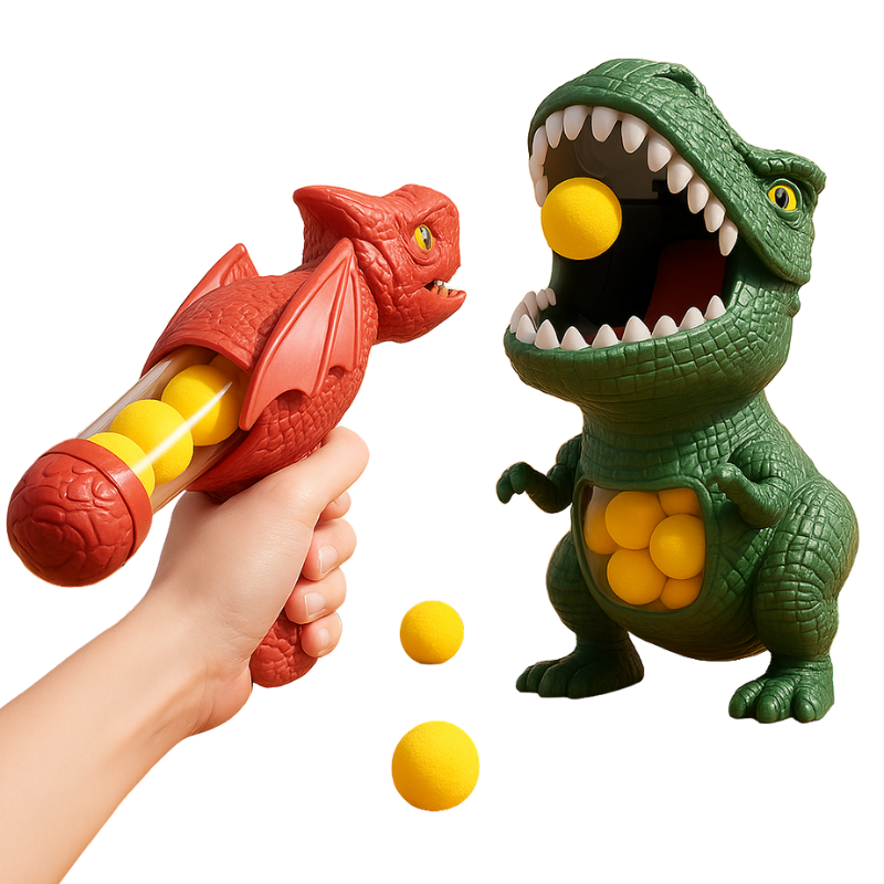 Shooting Game Dinosaur Target Soft Foam Balls Battery-Free