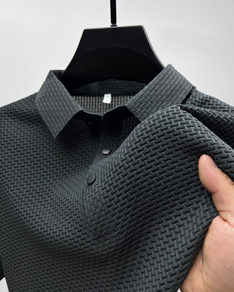 Short-Sleeve Silk T-Shirt Mesh Ventilation