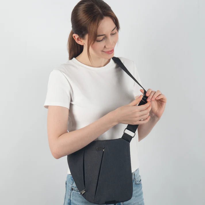 Shoulder Bag Anti-Theft RFID Blocking & Cut-Resistant Strap