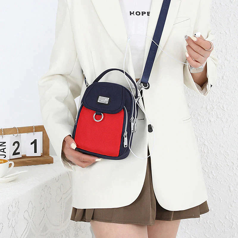 Shoulder Bag Waterproof Nylon Adjustable & Detachable Strap