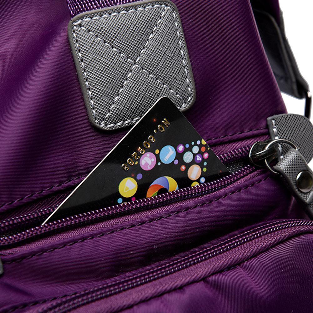 Shoulder Bag Waterproof Nylon Multiple Pockets & Adjustable Strap