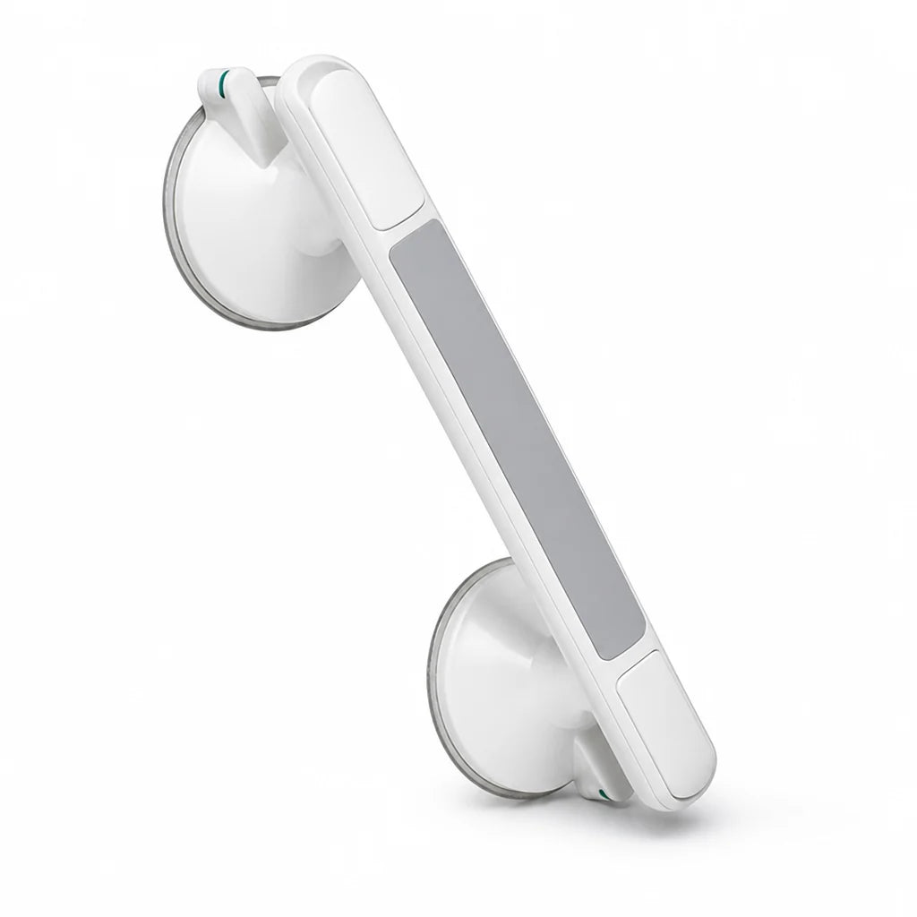 Shower Grab Handle Locking Suction Cups & Safety Indicator