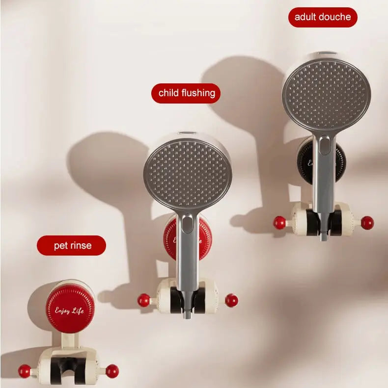 Shower Head Holder No-Drill Suction Cup Adjustable Swivel