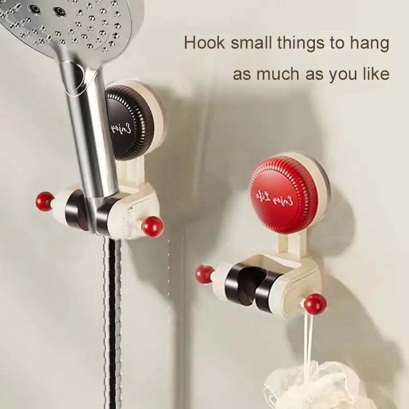 Shower Head Holder No-Drill Suction Cup Adjustable Swivel