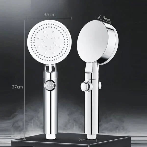 Shower Head Pressure-Boosting 5 Spray Modes Self-Cleaning Silicone Nozzles