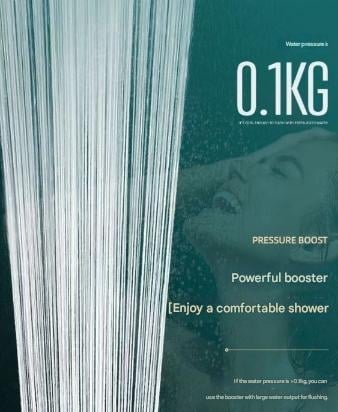 Shower Head Pressure-Boosting 5 Spray Modes Self-Cleaning Silicone Nozzles