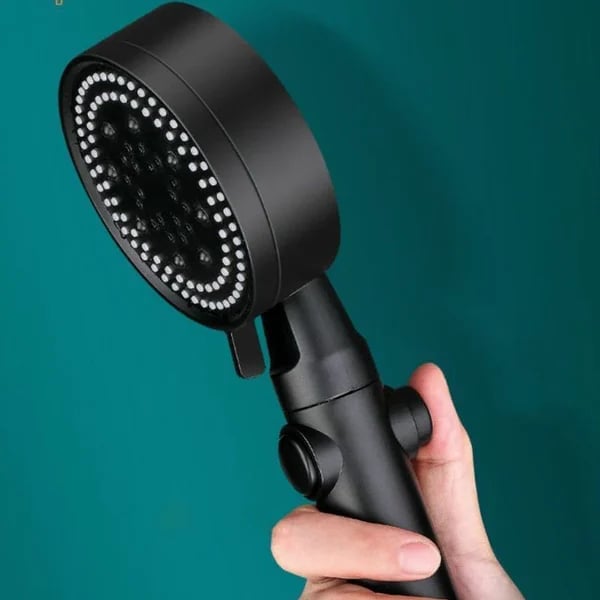 Shower Head Pressure-Boosting 5 Spray Modes Self-Cleaning Silicone Nozzles