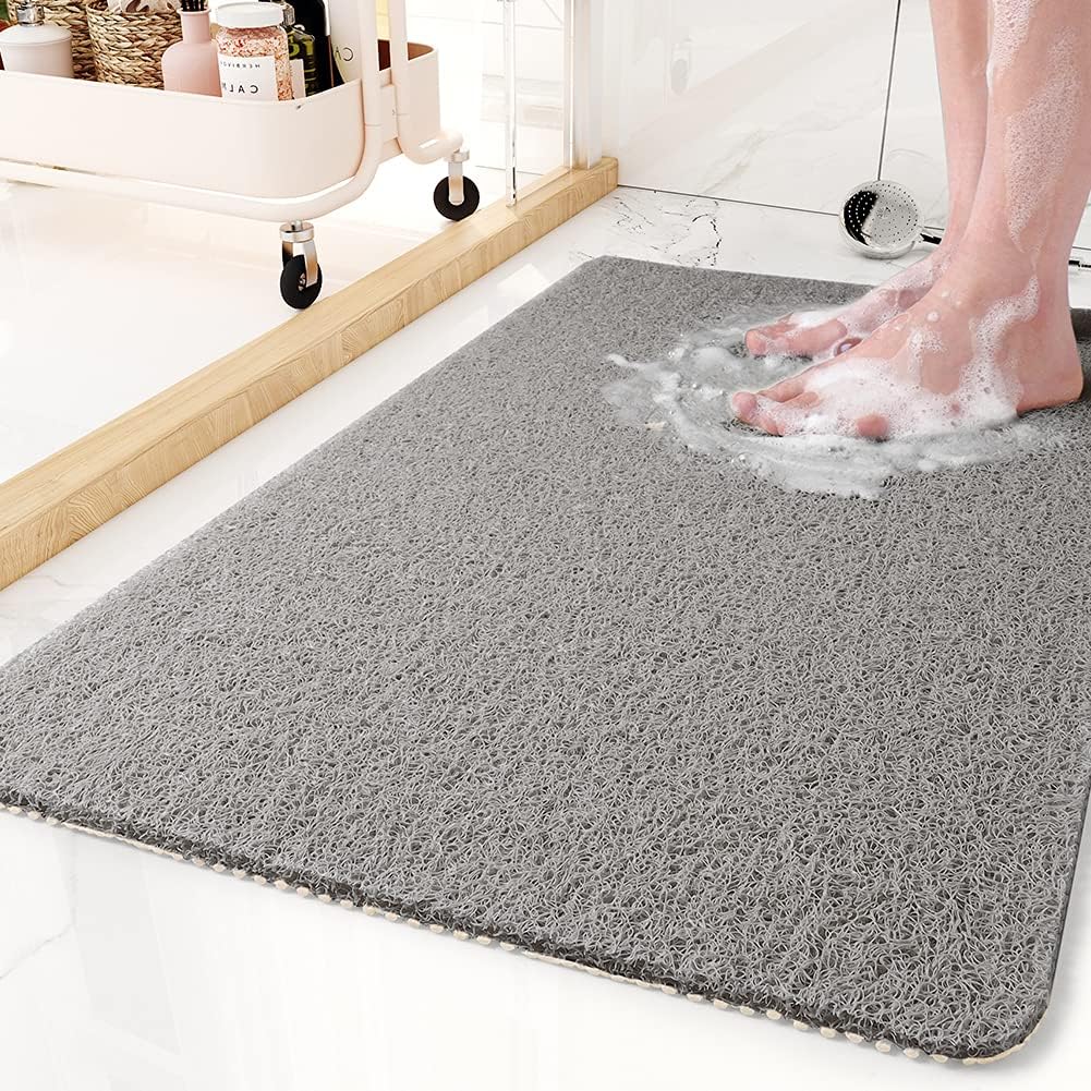 Shower Mat Open Drainage Textured Surface & Non-Slip Backing