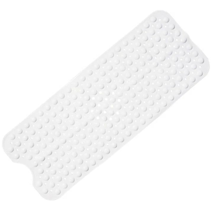 Shower Mat Suction-Cup Base & Textured Top Quick-Drying PVC