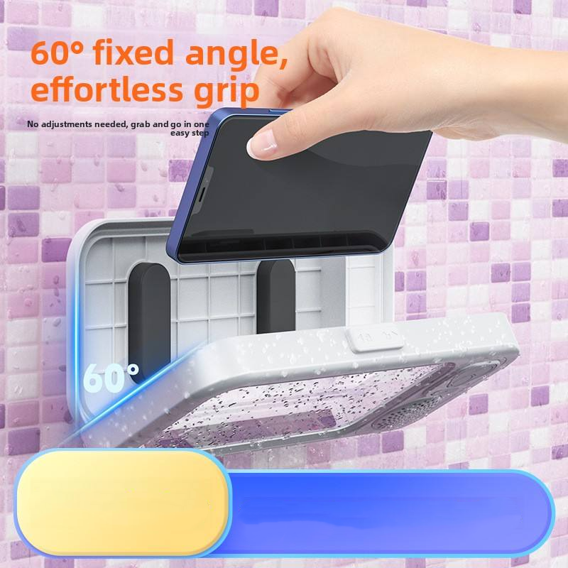 Shower Phone Mount Waterproof Bluetooth Speaker 68-Hour Battery