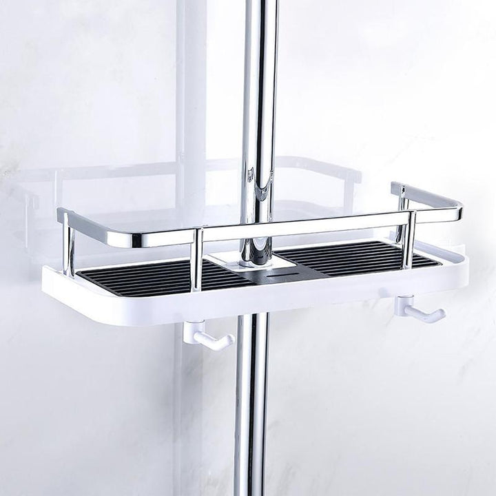Shower Shelf Clamp-On Chrome-Plated Non-Slip Insert